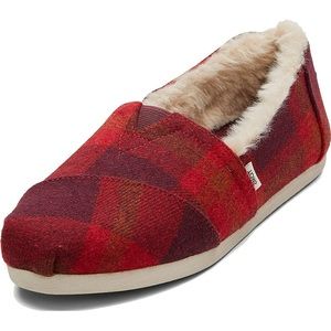 Toms Alpargata Faux Fur Lined Slip-On 7.5